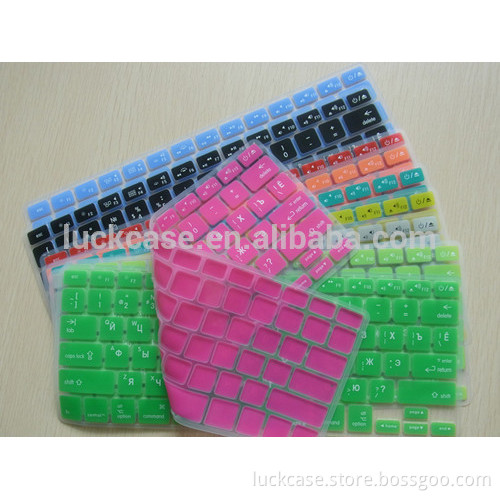 2017 New Arrival Clear Dust-proof Silicone Keyboard Cover/Silicone Russian Keyboard Protector